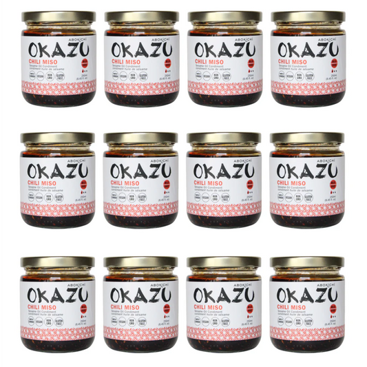 Bulk OKAZU Chili Miso 230ml/8oz (12 jars)