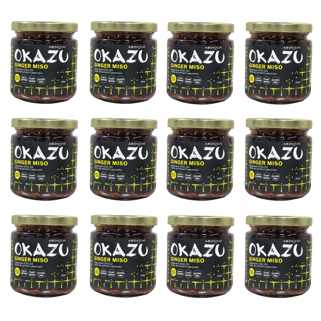 Bulk OKAZU Ginger Miso oil 230ml/8oz (12 jars)