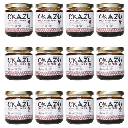 Bulk OKAZU Spicy Chili miso 230ml/8oz (12 jars)