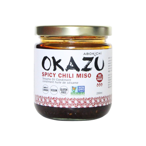 Bulk OKAZU Spicy Chili miso 230ml/8oz (12 jars)