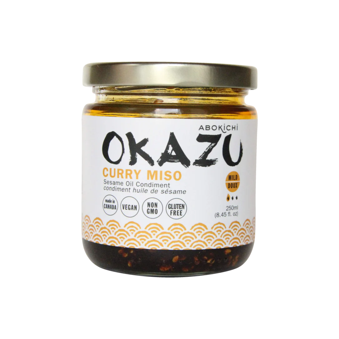 BULK OKAZU Curry Miso oil 230ml/8oz (12 jars)