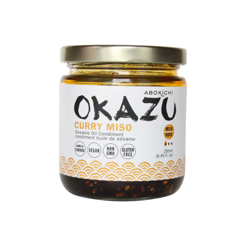 BULK OKAZU Curry Miso oil 230ml/8oz (12 jars)