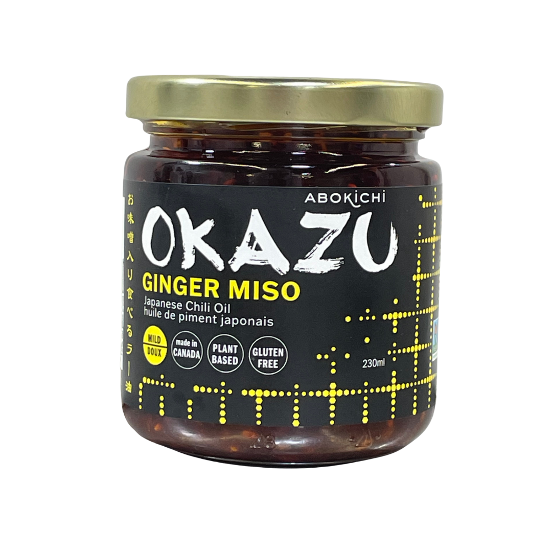 Bulk OKAZU Ginger Miso oil 230ml/8oz (12 jars)